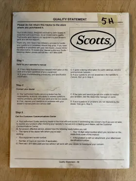 OMGX10784 SCOTTS Lawn Tractors Operators Manual #2