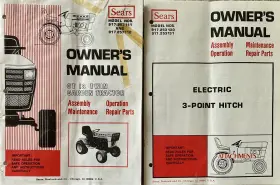 9.17257112 SEARS Owners Manual Gt Twin Tractor Electric Point