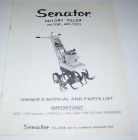 481-1253 SENATOR Rotary Tiller Owners Manual