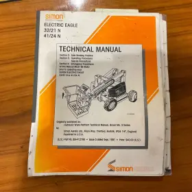 89-412790 SIMON Technical Service Repair Troubleshooting Boom