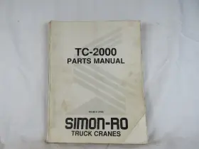 TC-2000 SIMON RO Stinger Crane Catalog Manual Book