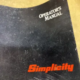 1707658 SIMPLICITY Rth Riding Tractor Operators Manual #3