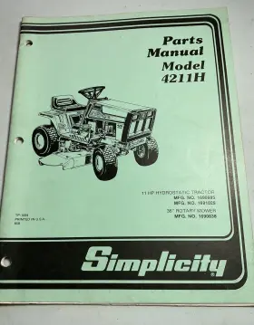 4211H SIMPLICITY Manual