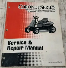 500-2091-00-CO-SMA SIMPLICITY Cornet Service Manual Agco Mf