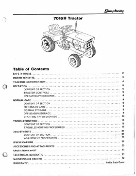 7016H SIMPLICITY Operator Instruction Manual Lawn Mower #2