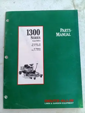 FC1312G-42 SIMPLICITY Deutz Allis Lawn Mower Tractor Manual