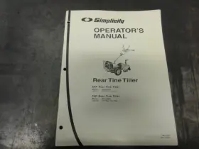 OM7016RT SIMPLICITY Rear Tine Tiller Operators Manual