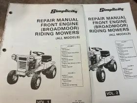 TP-569A SIMPLICITY Front Engine Broadmoor Repair Manual Vol #2