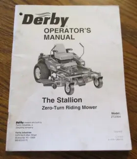 ZT2354 SIMPLICITY Derby Stallion Turn Riding Mower Operators