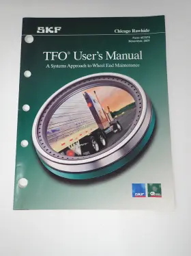 457975 SKF Chicago Rawhide Tfo Users Manual Wheel End