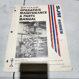 107979-8 SKYJACK Sjm Scissor Lift Operation Manual Book