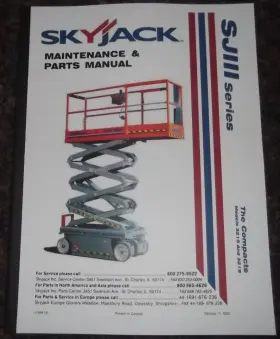 118941-AL SKYJACK Scissor Lift Service Manual Book