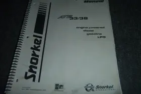 ATB38 SNORKEL Diesel Gas Lpg Boom Lift Catalog Manual Xz