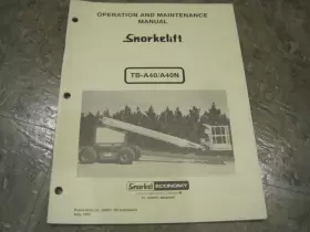 OM01-TB-A40-A40N SNORKEL Boom Lift Operation Manual