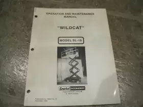 OM02-SL-15 SNORKEL Wildcat Scissor Lift Operation Manual