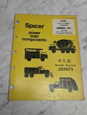 U330 SPICER Joint Catalog January Needle Bearing