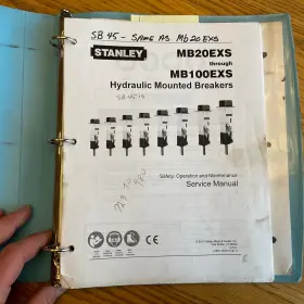 41893 STANLEY Hydraulic Breaker Service Operation Manual