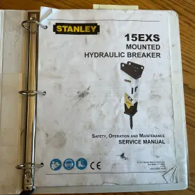 66659 STANLEY Hyd Hammer Breaker Service Operation Manual
