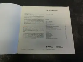 04513283021 STIHL Ts Saw Instruction Spare Manual #3