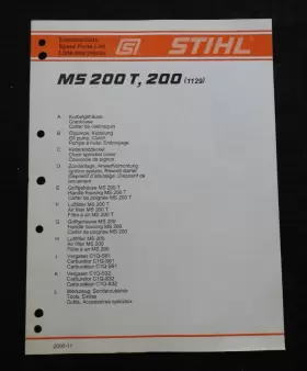 200T STIHL Ms Chainsaw Catalog Manual