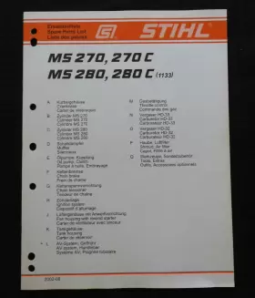 270T STIHL Ms Chainsaw Catalog Manual
