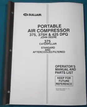 02250116-143 SULLAIR Compressor Operation Manual Book Deere