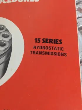 9659 SUNDSTRAND Sunstrand Repair Procedures Hydrostatic #2