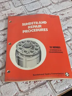 9659 SUNDSTRAND Sunstrand Repair Procedures Hydrostatic
