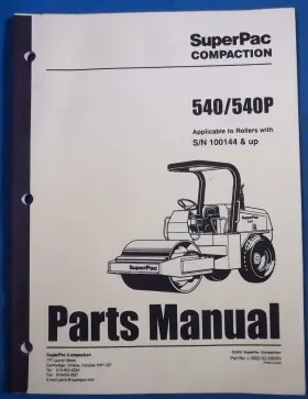 L-3052-03 SUPERPAC Roller Compactor Manual Book Catalog