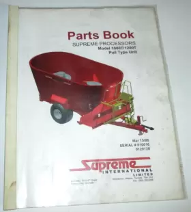 1200T SUPREME Processor Wagon Catalog Manual Book