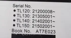 AT7E023 TAKEUCHI Track Loader Operation Manual Book #3