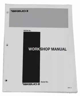 CD5E000 TAKEUCHI Excavator Workshop Service Repair Manual