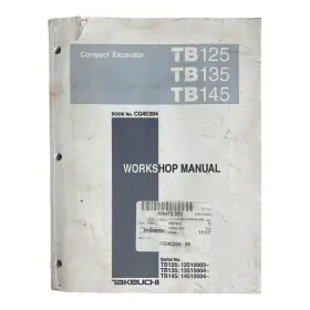 CG4E004 TAKEUCHI Excavator Service Repair Workshop Manual