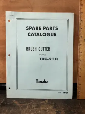 TBC210 TANAKA Brush Cutter Book
