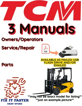 FCB30-7 TCM Forklift Operator Service Repair Manual Pdf Usb