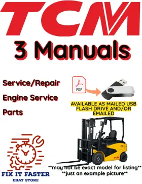 FG40T9 TCM Forklift Service Engine Repair Manual Pdf Usb