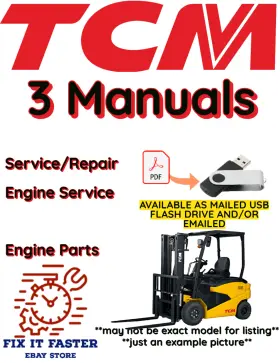 FHD30Z5 TCM Forklift Service Engine Repair Manuals Pdf Usb
