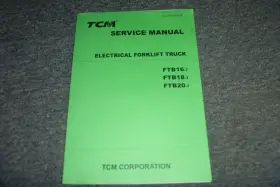 FTB20-7 TCM Forklift Service Repair Manual Xz