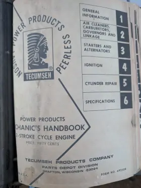 694612 TECUMSEH Lauson Power Mechanics Manual Engine