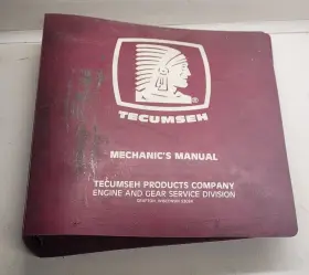 SW41C TECUMSEH Mechanics Manual Binder Folder Ring