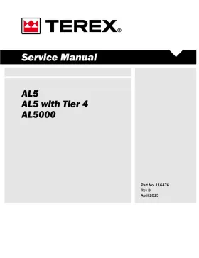 116476 TEREX Light Tower Tier Service Manual Paper