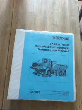 15272763 TEREX Service Manual Dump Articulated