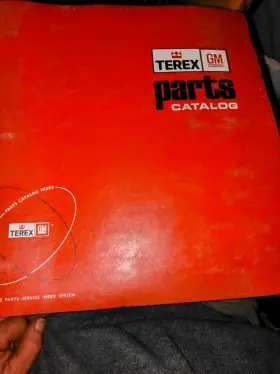 16UOT TEREX Tractor Scraper Catalog Manual Book Binder