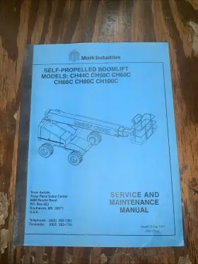 17133 TEREX Marklift Boom Lift Service Manual