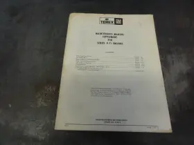 71SP10 TEREX Engines Manual Supplement Gm