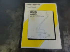 89-100317 TEREX Aerials Electro Proportional Boom Lift Manual