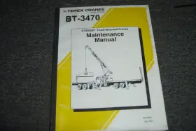 BT-3470 TEREX Stinger Crane Service Repair Manual Xz