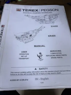 AX888-901-8 TEREX PEGSON Crusher Operation Manual