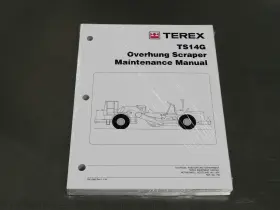 SM-1882 TEREX Overhung Scraper Service Manual Repair Book