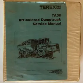 TA30 TEREX Service Manual Articulated Dumptruck